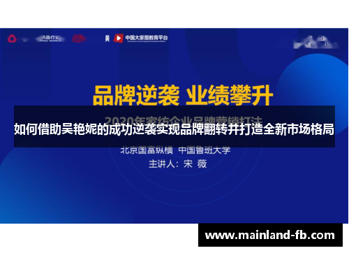 如何借助吴艳妮的成功逆袭实现品牌翻转并打造全新市场格局